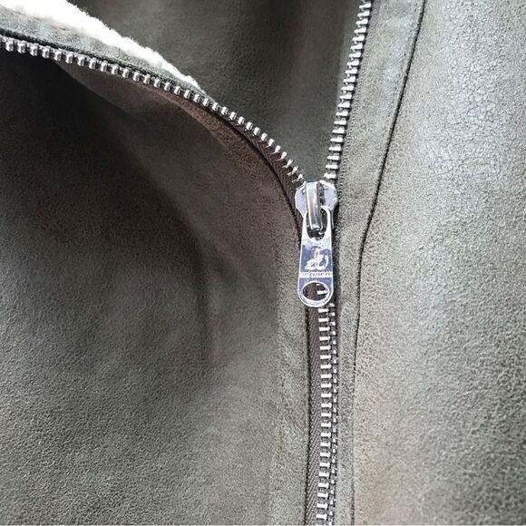 Sam Edelman Faux Leather & Faux Shearling Moto Jacket (S) - Picture 5 of 11